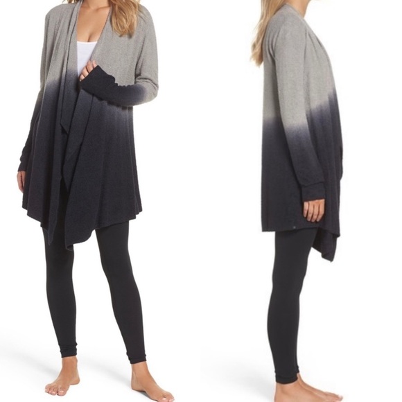 Barefoot Dreams Sweaters - Barefoot Dreams ombré cardigan S/M tan to black